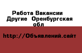 Работа Вакансии - Другие. Оренбургская обл.